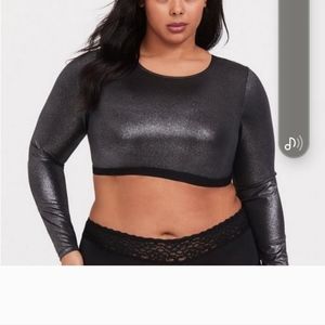 Torrid shimmer crop top 4x
